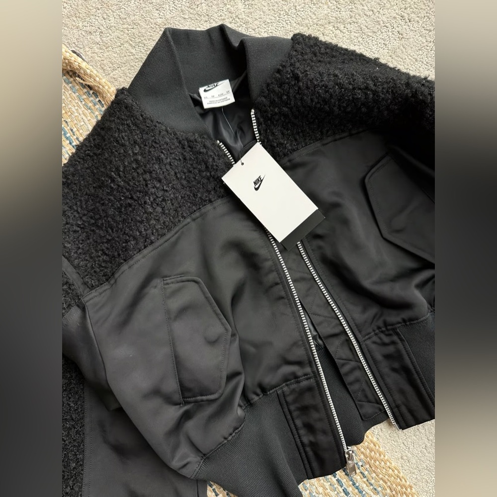 Nike Sherpa Fleece Bomber Jacket
